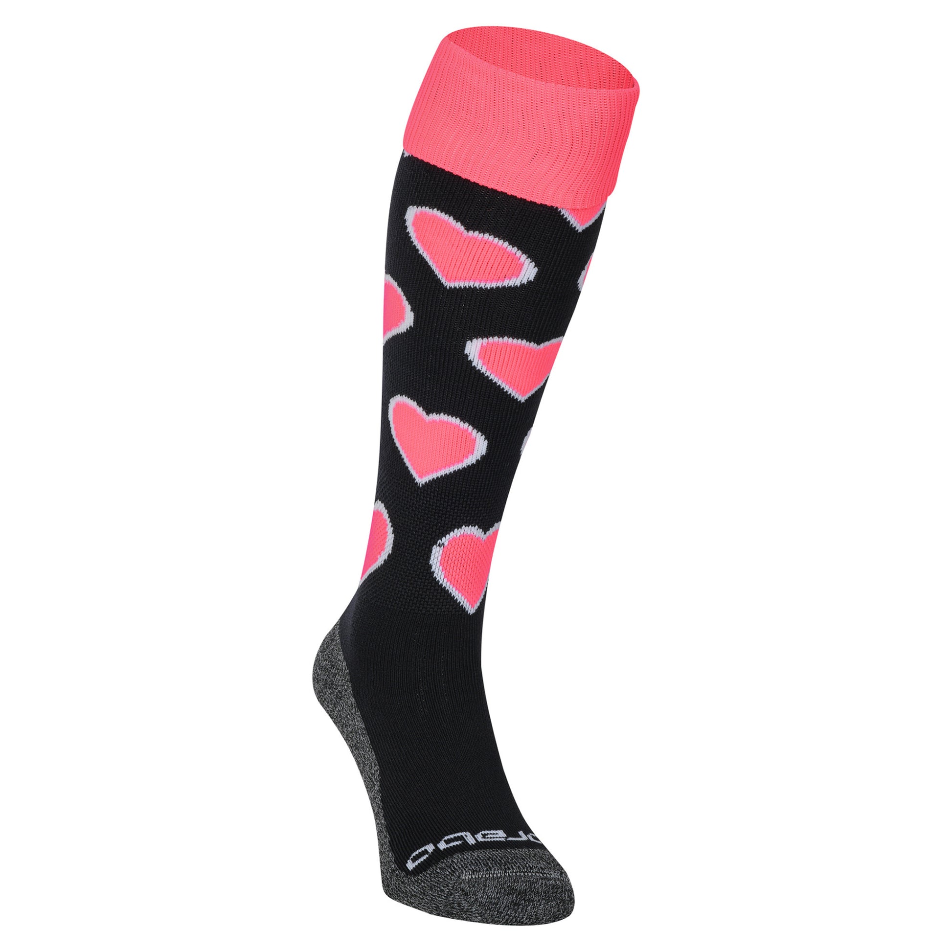 Socks Hearts Black/Pink