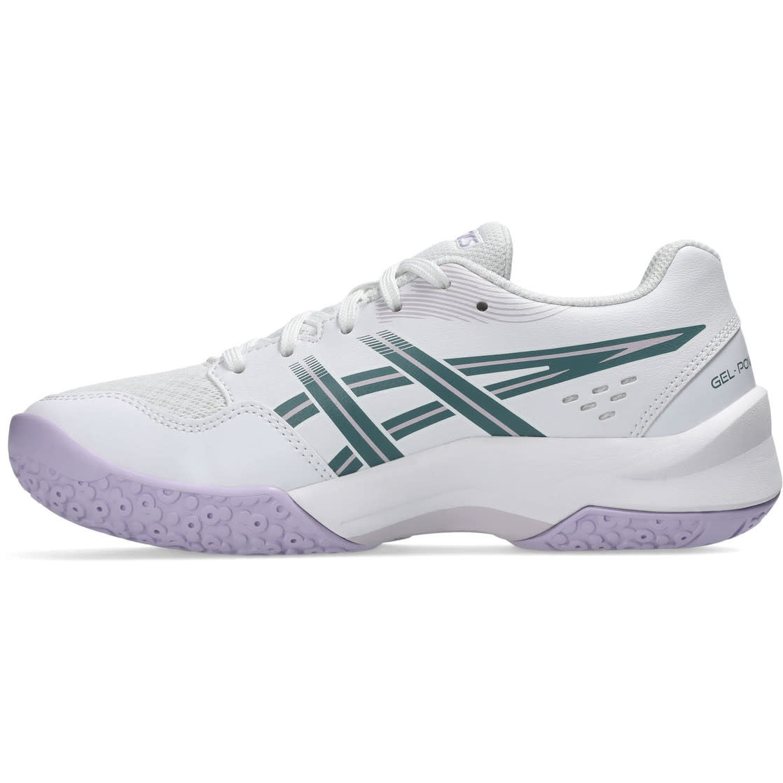 Asics Gel-Powerbreak GS zaalhockeyschoenen wit/groen