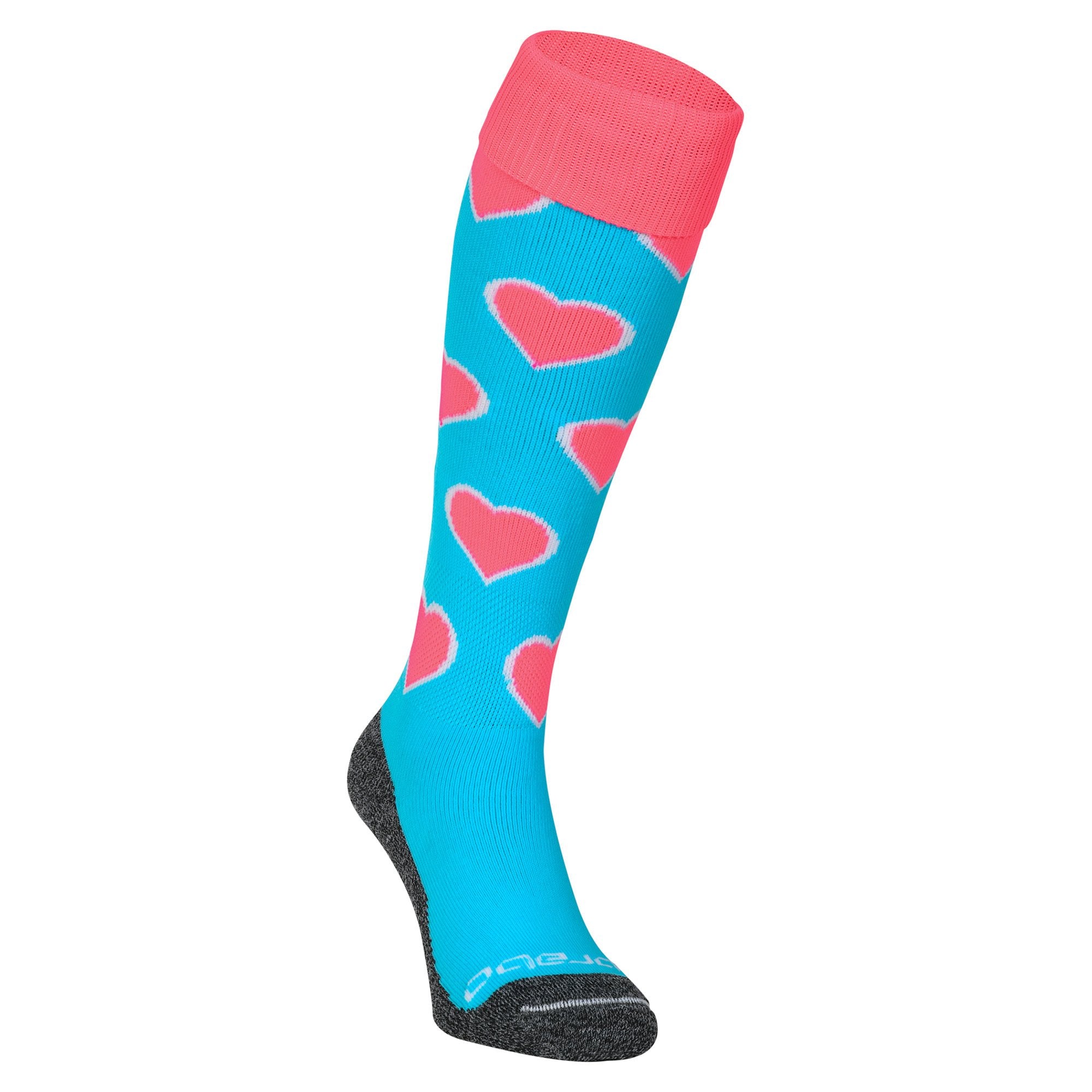Brabo Socks Hearts Aqua / Pink