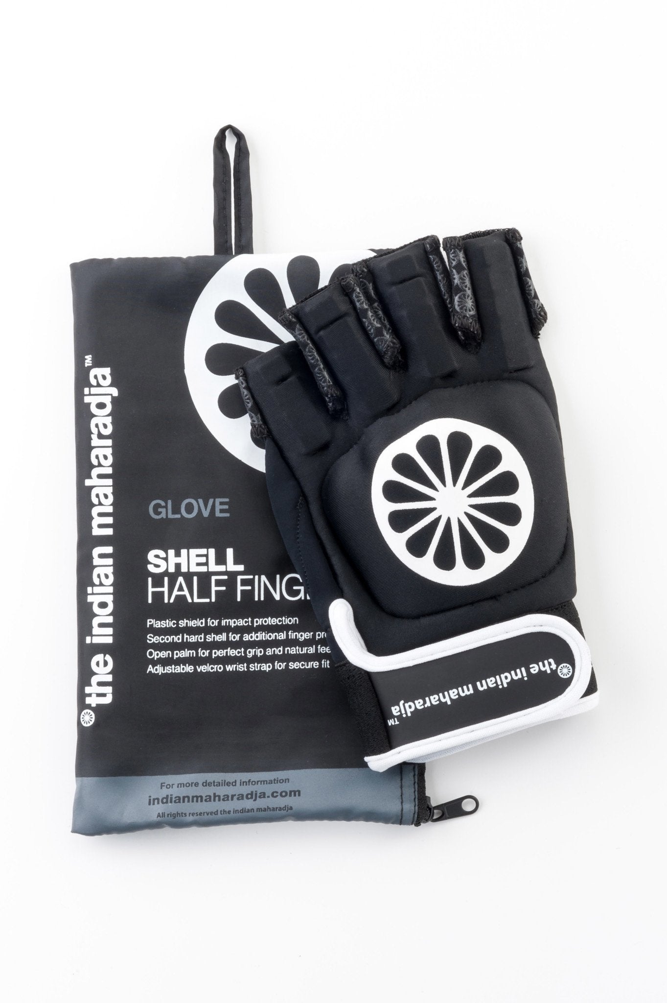 The Indian Maharadja Glove shell half (left) Black – afbeelding 4