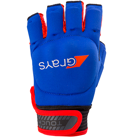 Touch half finger player glove navy / red