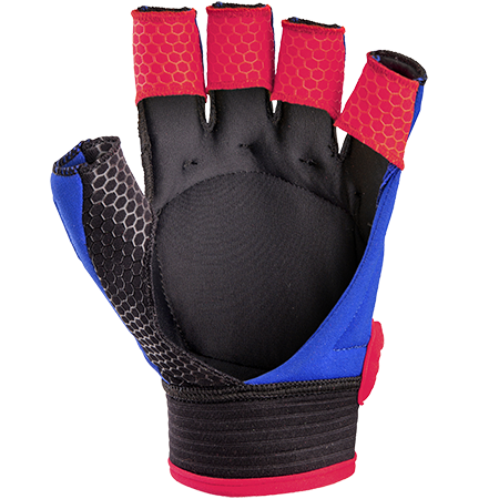 Touch half finger player glove navy / red