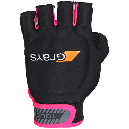 Touch half finger player glove black / pink