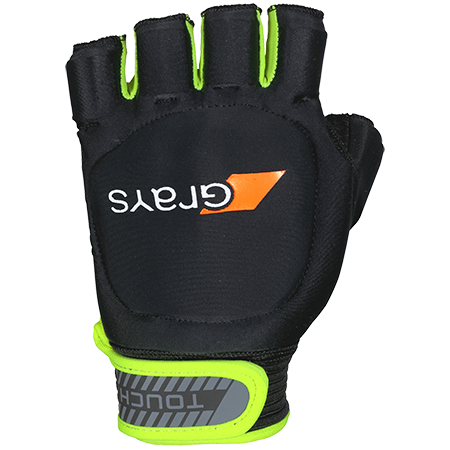 Touch half finger player glove black / yellow
